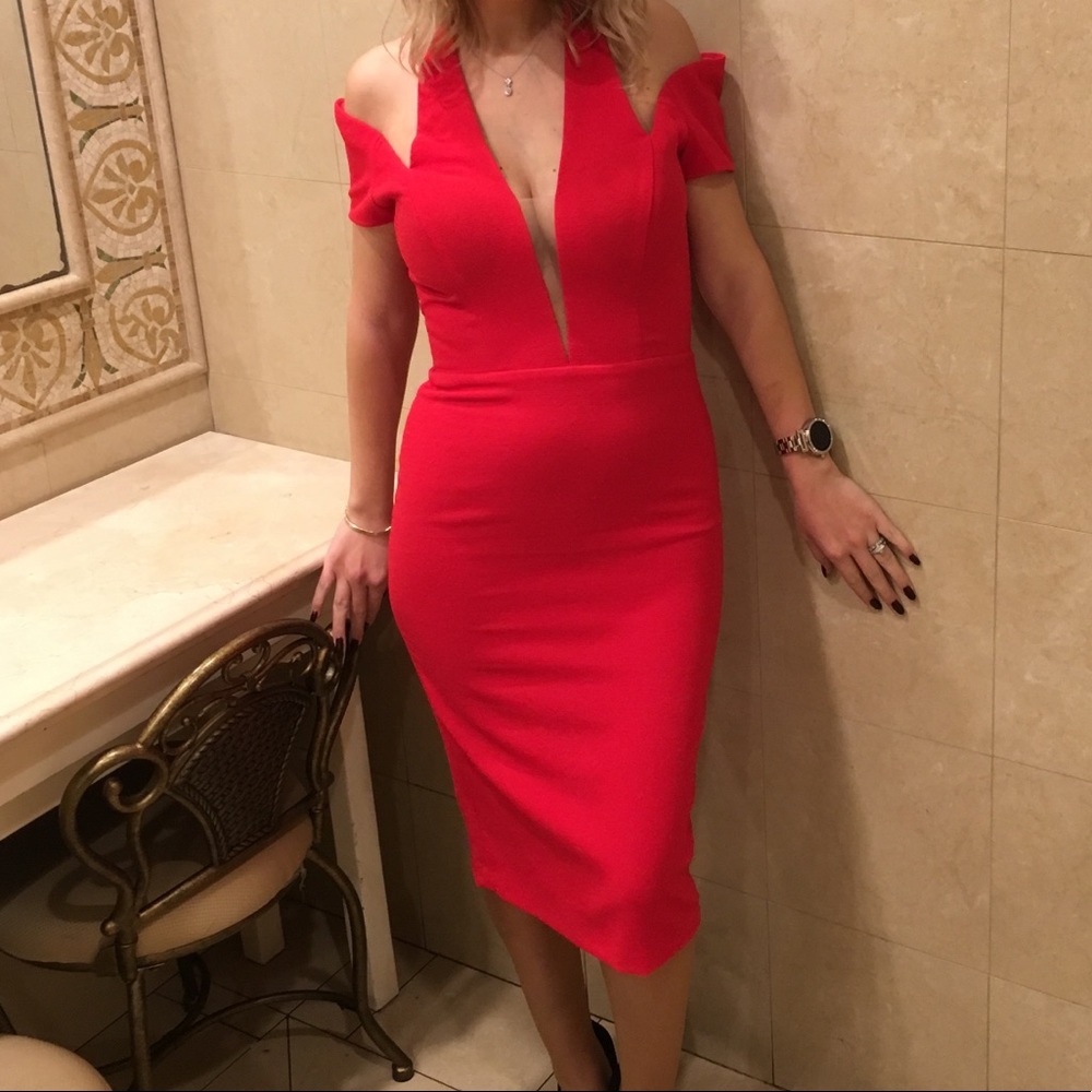 Sexy red dress